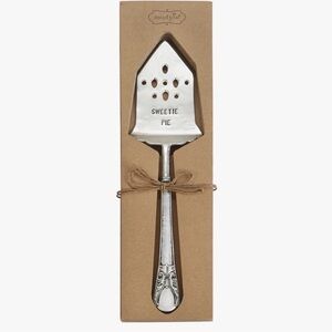 Mud Pie "Sweetie Pie" Silver Pie Server